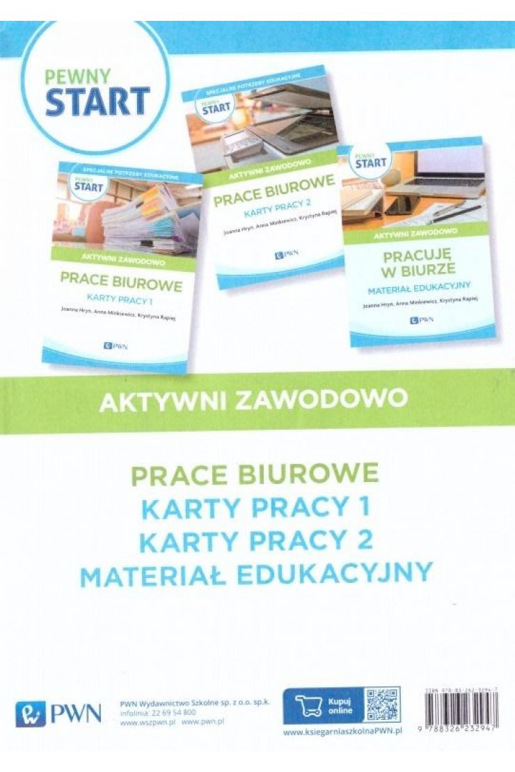 Pewny start Aktywni zawodowo Prace biurowe Karty pracy 1 2 Materiał