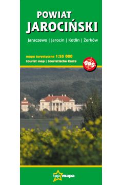 Powiat Jarociski - mapa turystyczna 1:55 000