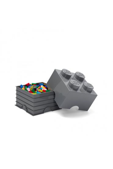 Pojemnik Klocek LEGO Brick 4 Ciemnoszary TaniaKsiazka Pl