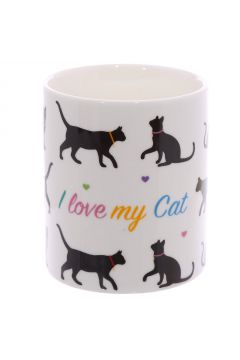 Kubek porcelanowy - I Love My Cat