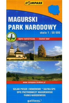 Magurski Park Narodowy mapa turystyczna