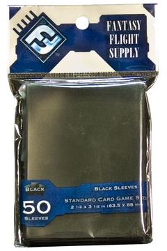 FFG Standard Card Game Sleeves. Black (Czarne) 50 Fantasy Flight Games