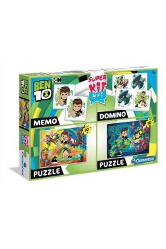 Superkit Ben 10 Puzzle 2x30 +Memo +Domino Clementoni