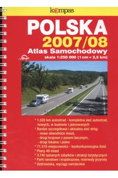 Atlas samochodowy  Polska 1:250 000
