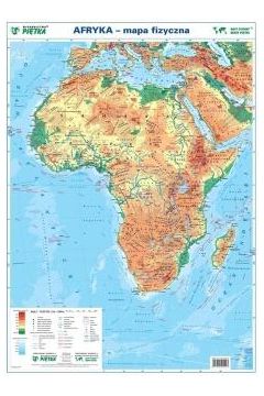 Afryka 1:19 000 000 mapa pol. i fiz. cienna