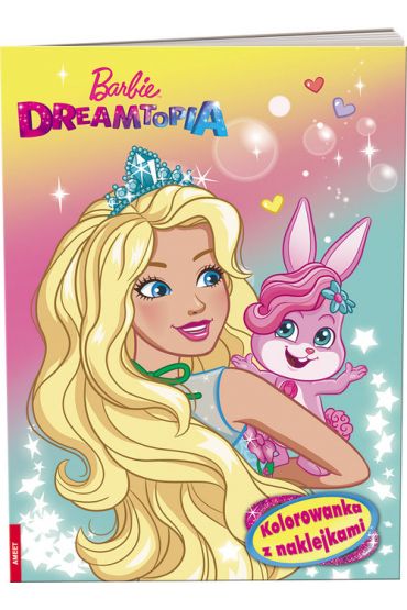 Książka Barbie Dreamtopia Kolorowanka z naklejkami AMEET książka