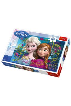 Puzzle 100 el. Anna i Elsa. Frozen 16255 Trefl