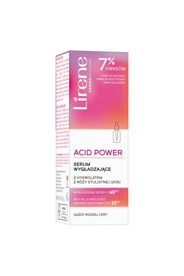 Lirene Acid Power Serum Wyg Adzaj Ce Z Hydrolatem Z R Y Stulistnej