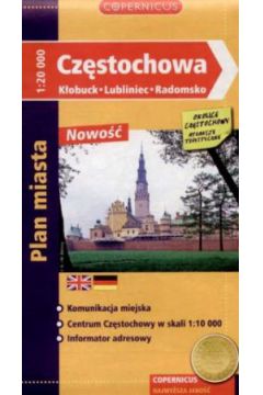 Czstochowa. plan miasta