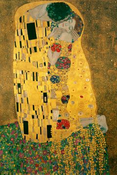 Pocaunek - Gustav Klimt - plakat 59,4x84,1 cm