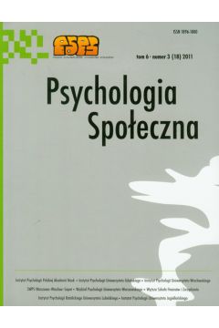 Psychologia spoeczna t.6 3 (18) 2011