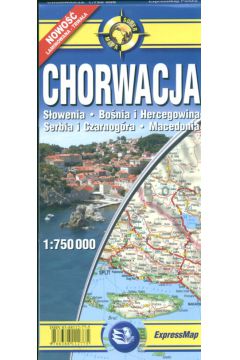 Chorwacja mapa samochodowa 1:750 000