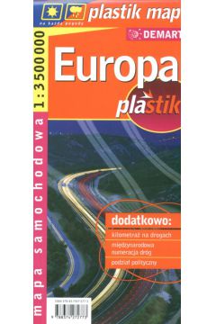 Europa 1:3 500 00 mapa samochodowa laminowana