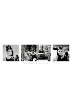 Audrey Hepburn - niadanie u Tiffanego - Tryptyk - plakat