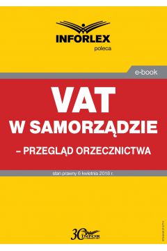 eBook VAT w samorzdzie – przegld orzecznictwa pdf