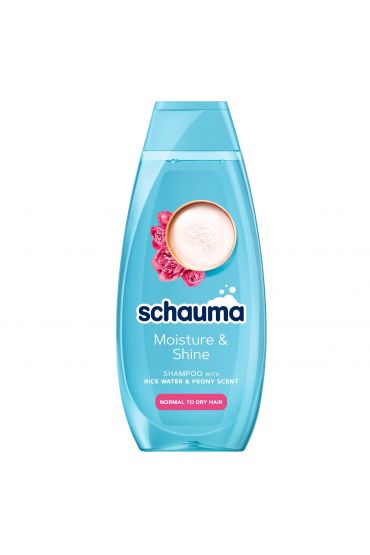 Schauma Moisture Shine szampon do włosów z Wodą Ryżową 400 ml