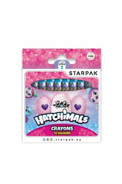 Starpak Kredki woskowe Hatchimals 12 kolorw