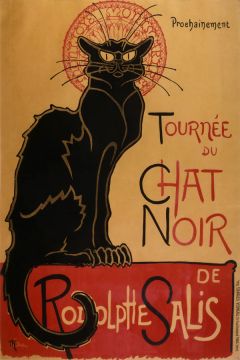 Kot buntownik - Chat Noir - plakat 59,4x84,1 cm