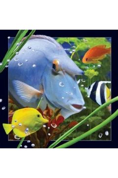 Pocztwka 3D Niebieska ryba