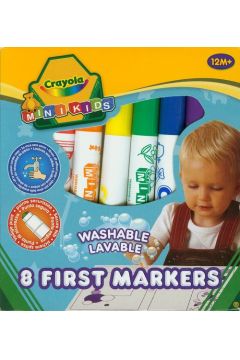 Crayola Flamastry zmywalne Mini Kids 8 kolorw