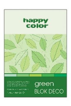 Blok Deco Green Happy Color A5 20 arkuszy, 170g , 5 kolorw 10 szt.