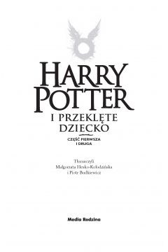 Harry Potter i Przeklte Dziecko. Cz 1 i 2