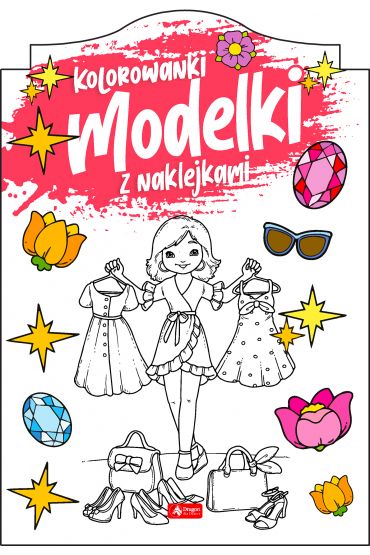 Modelki Kolorowanki Z Naklejkami outlet książka TaniaKsiazka pl