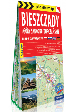 Bieszczady i Gry Sanocko-Turczaskie foliowana mapa turystyczna 1:65 000