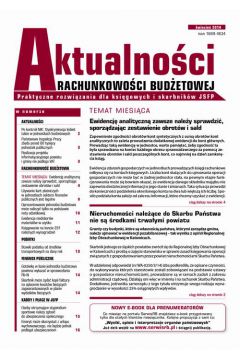 Aktualnoci rachunkowoci budetowej, wydanie kwiecie 2014 r.