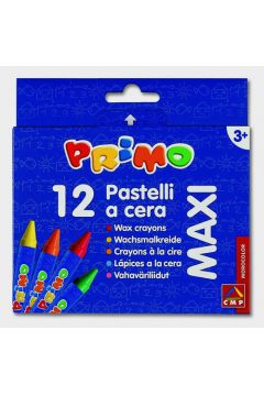 Kredki woskowe Primo Maxi 12 kolorw