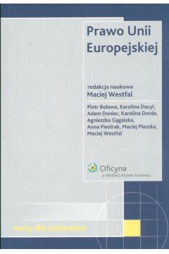Prawo Unii Europejskiej Testy dla studentw - Westfal Maciej