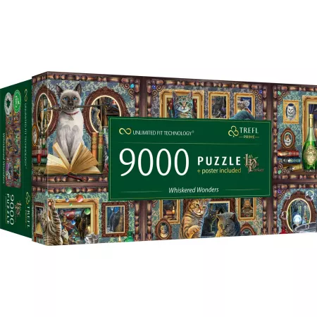 Puzzle 9000 el. Whiskered Wonders Lisa Parker Trefl | TaniaKsiazka.pl