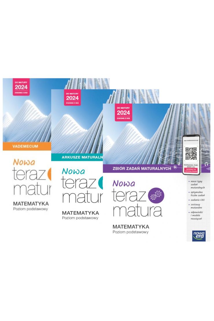 Teraz Matura 2018 Matematyka Vademecum Poziom Podstawowy Pakiet NOWA Teraz matura. Matematyka. Poziom podstawowy. Vademecum