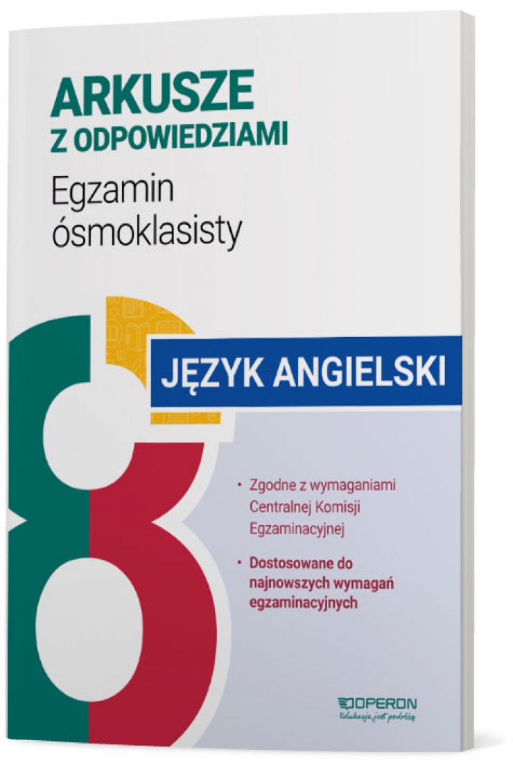 Przygotowanie Do Egzaminu ósmoklasisty Język Angielski Arkusze z odpowiedziami. Egzamin ósmoklasisty 2024. Język angielski