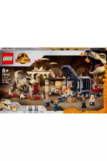 LEGO Jurassic World Ucieczka tyranozaura i atrociraptora 76948