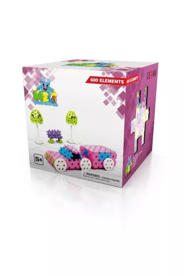 Klocki Meli Basic Constructor Pink 600 el.