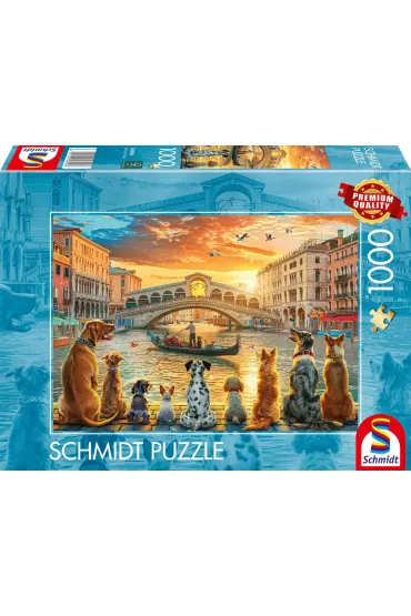Puzzle 1000 PQ Psy w Wenecji W�ochy 114007 Schmidt