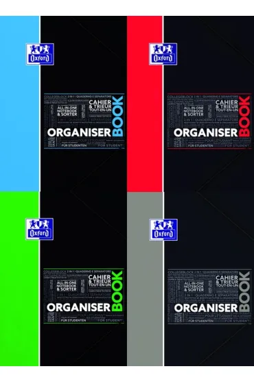 Oxford Ko�onotatnik Organiserbook A4 kratka 80 kartek