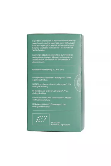 Teministeriet Supertea Green Tea Lemon Organic Herbata zielona 20 szt.