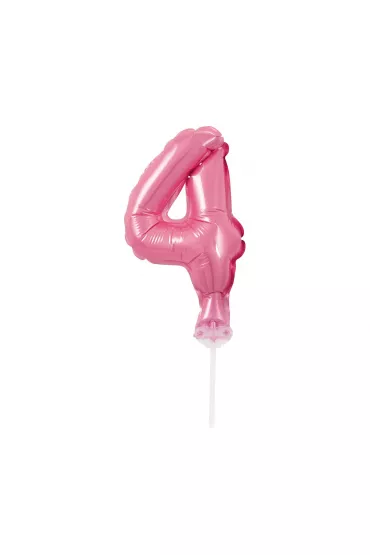 Godan Balon foliowy na patyczku BC-5RO4 Cyfra 4