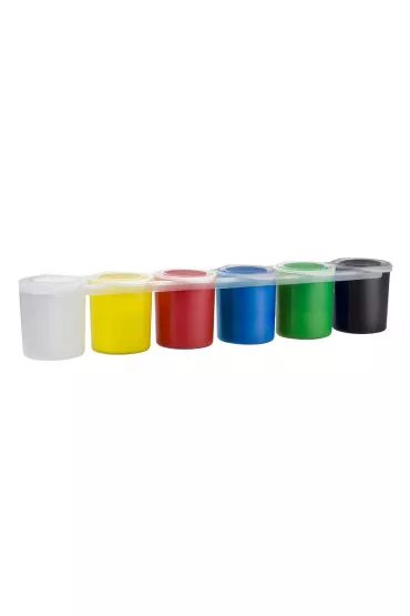 Milan Farby do malowania palcami 6 kolor�w, 25 ml