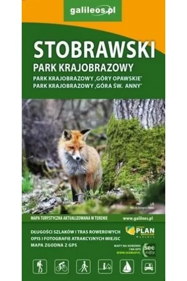Mapa turystyczna - Stobrawski Park Krajobrazowy