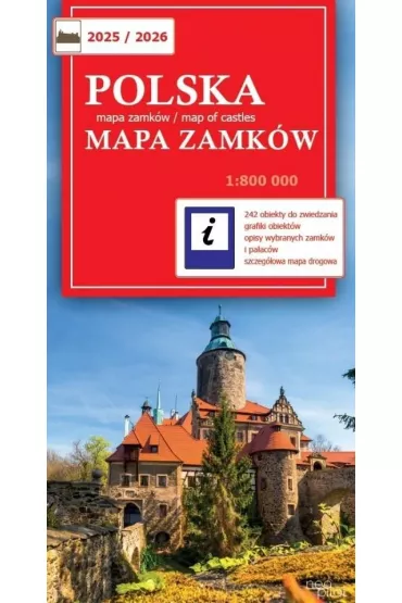 Polska mapa zamk�w 2025/2026 1:800 000