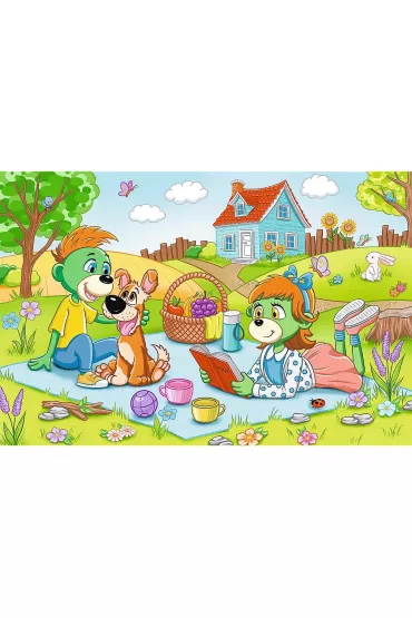 Puzzle 60 el. Przygody Rodziny Treflik�w