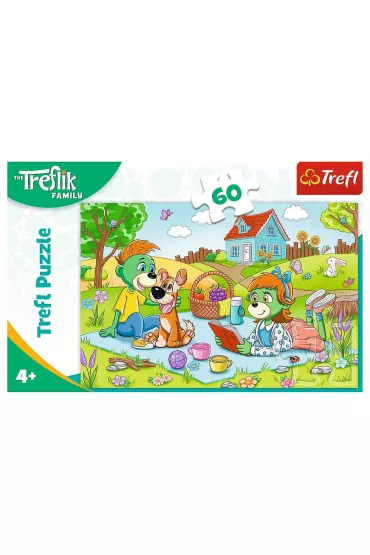 Puzzle 60 el. Przygody Rodziny Treflik�w