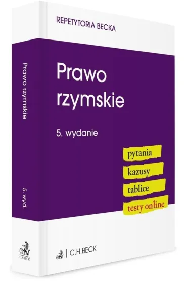 Prawo rzymskie. Pytania, kazusy, tablice, testy, testy online