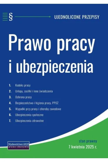 Prawo pracy i ubezpieczenia 7.04.2025