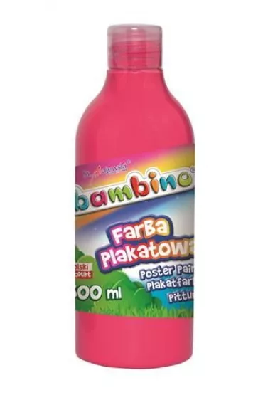 St. Majewski Farba plakatowa w butelce Bambino r�owa 500ml