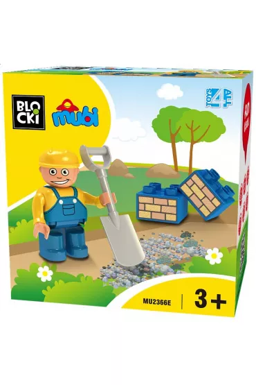 Klocki Blocki MUBI Figurka Budowlaniec (zestaw uzupe�niaj�cy)