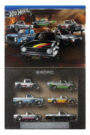 Hot Wheels Wielopak Zamac Zestaw 6 metal pojazdw Mattel